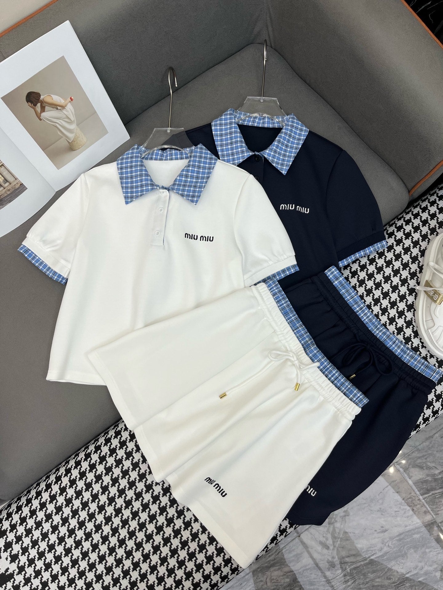 Miu 25C Polo Shirt mix Miniskirt 228549