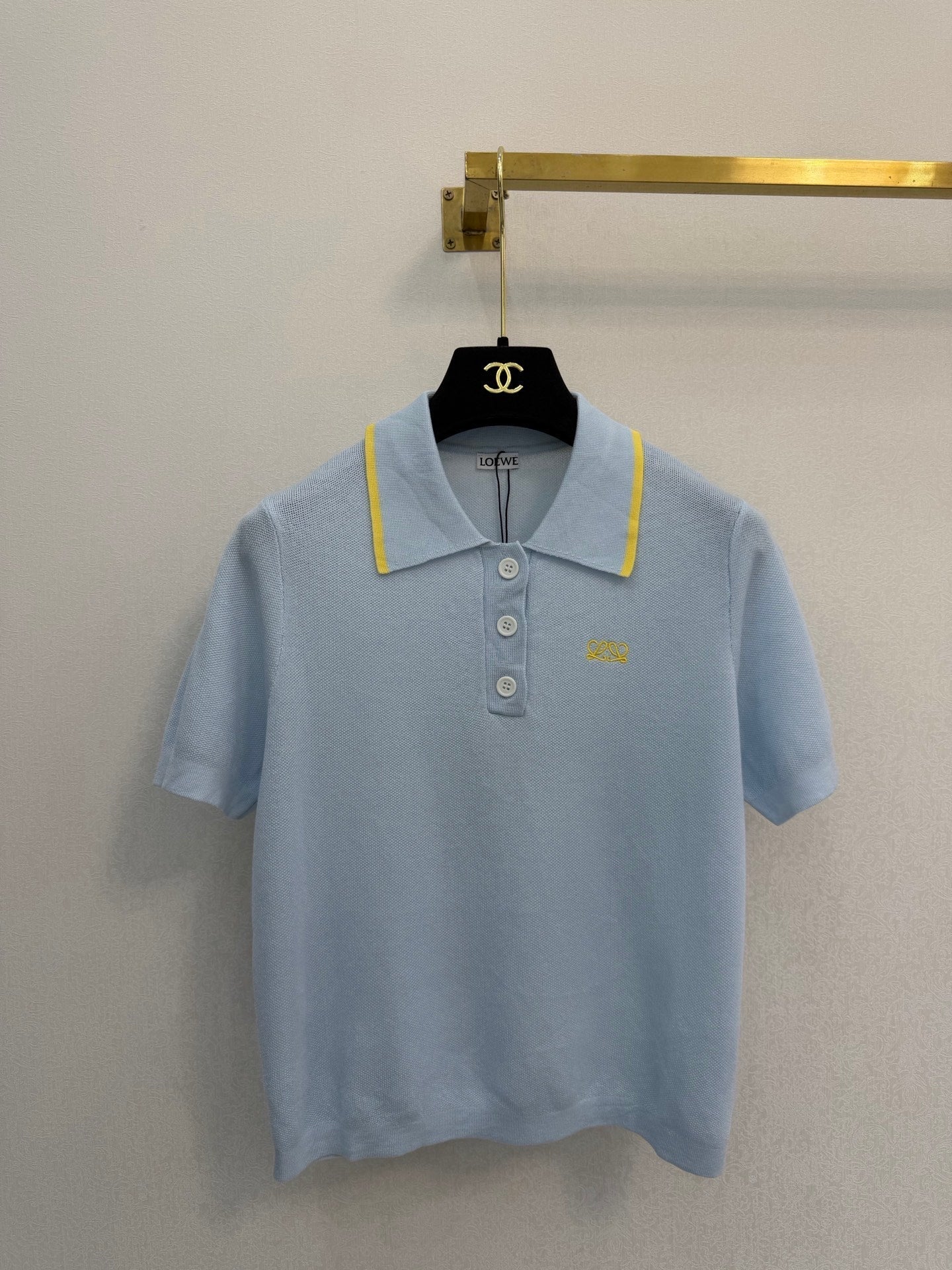 Loe 26s Polo Collar Short-Sleeved Shirt Tencel 394816