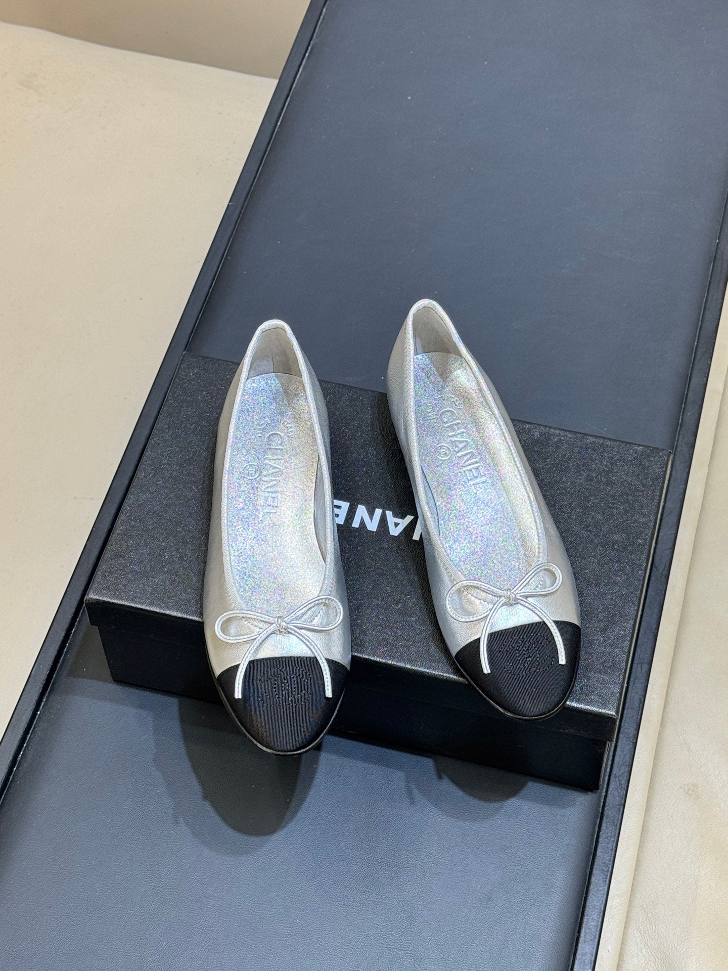 CC 26s Bow Ballet Flats Leather 150303