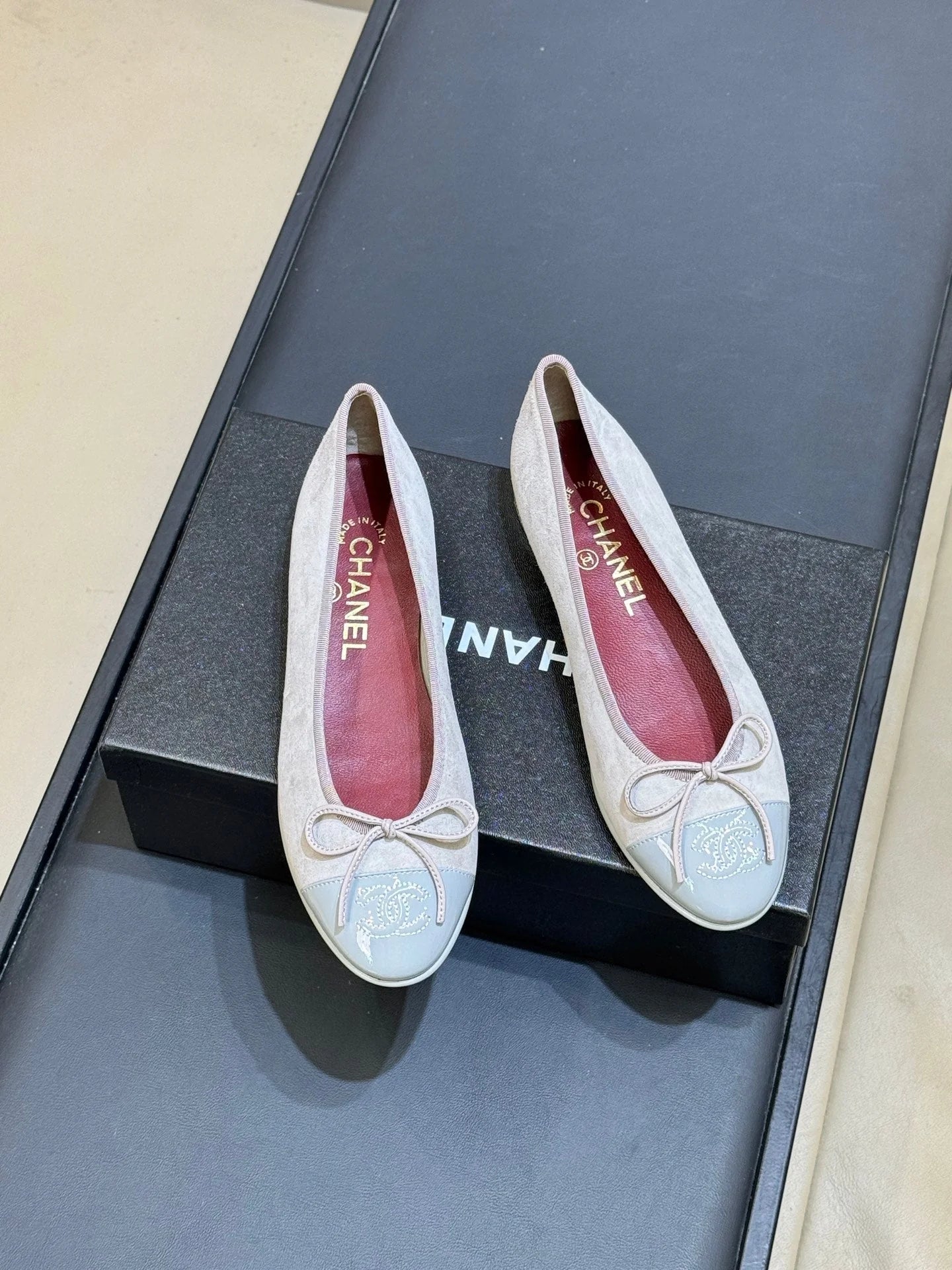 CC 26s Bow Ballet Flats Leather 150303