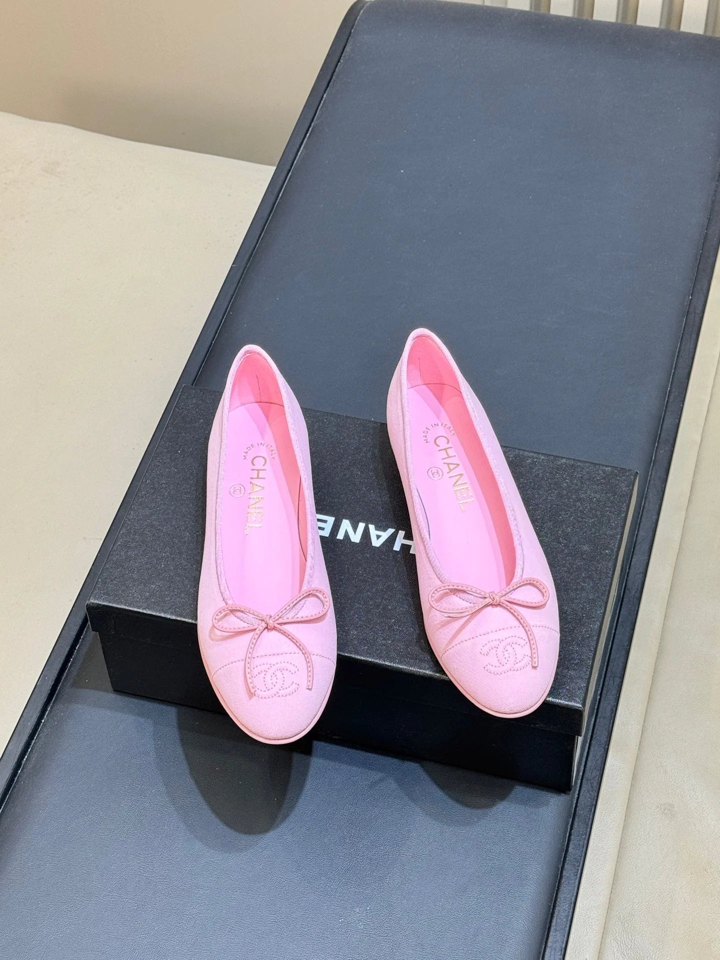 CC 26s Bow Ballet Flats Leather 150303
