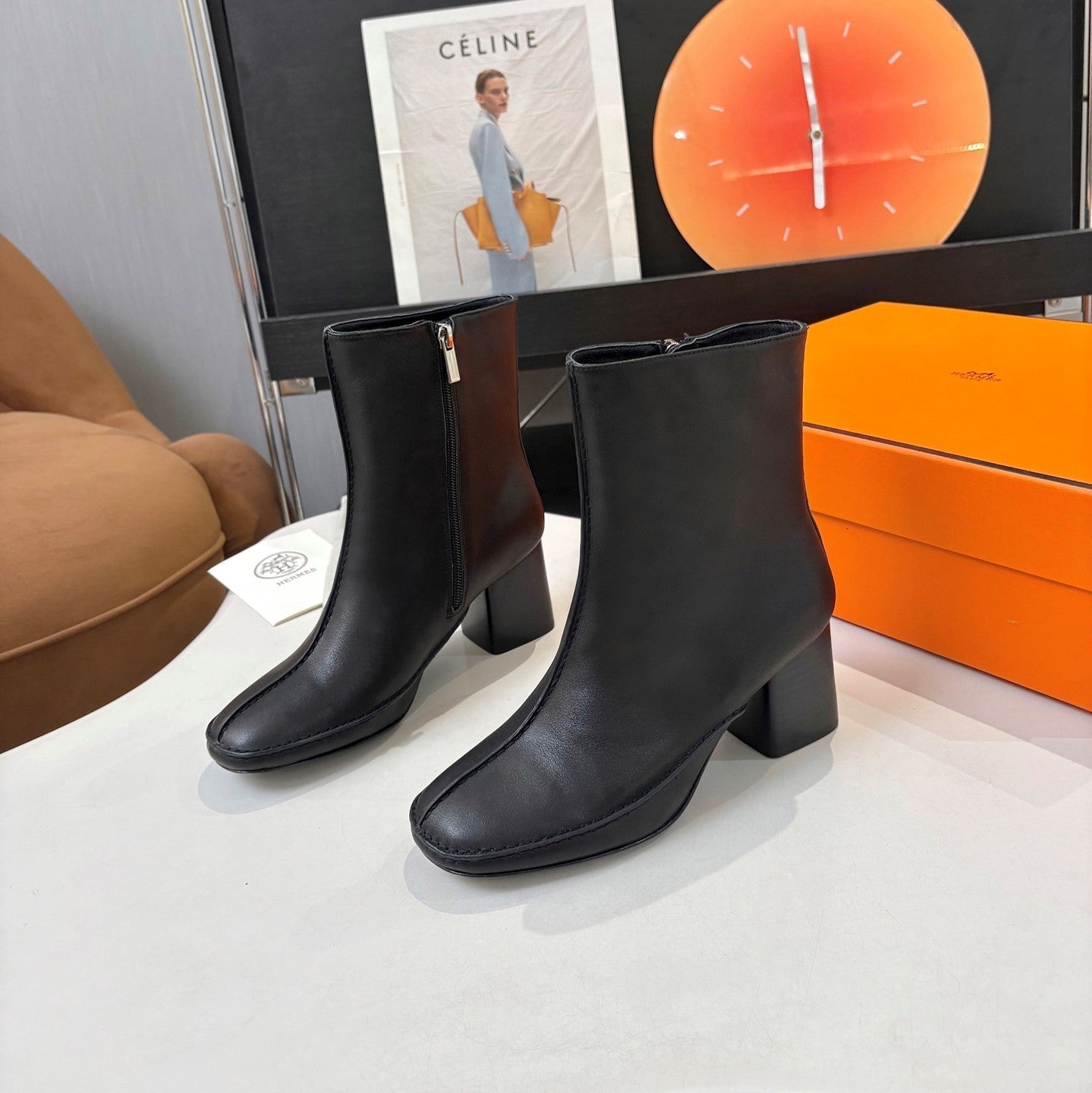 HM 26s Destin Ankle Boots 6.5cm Leather 146296
