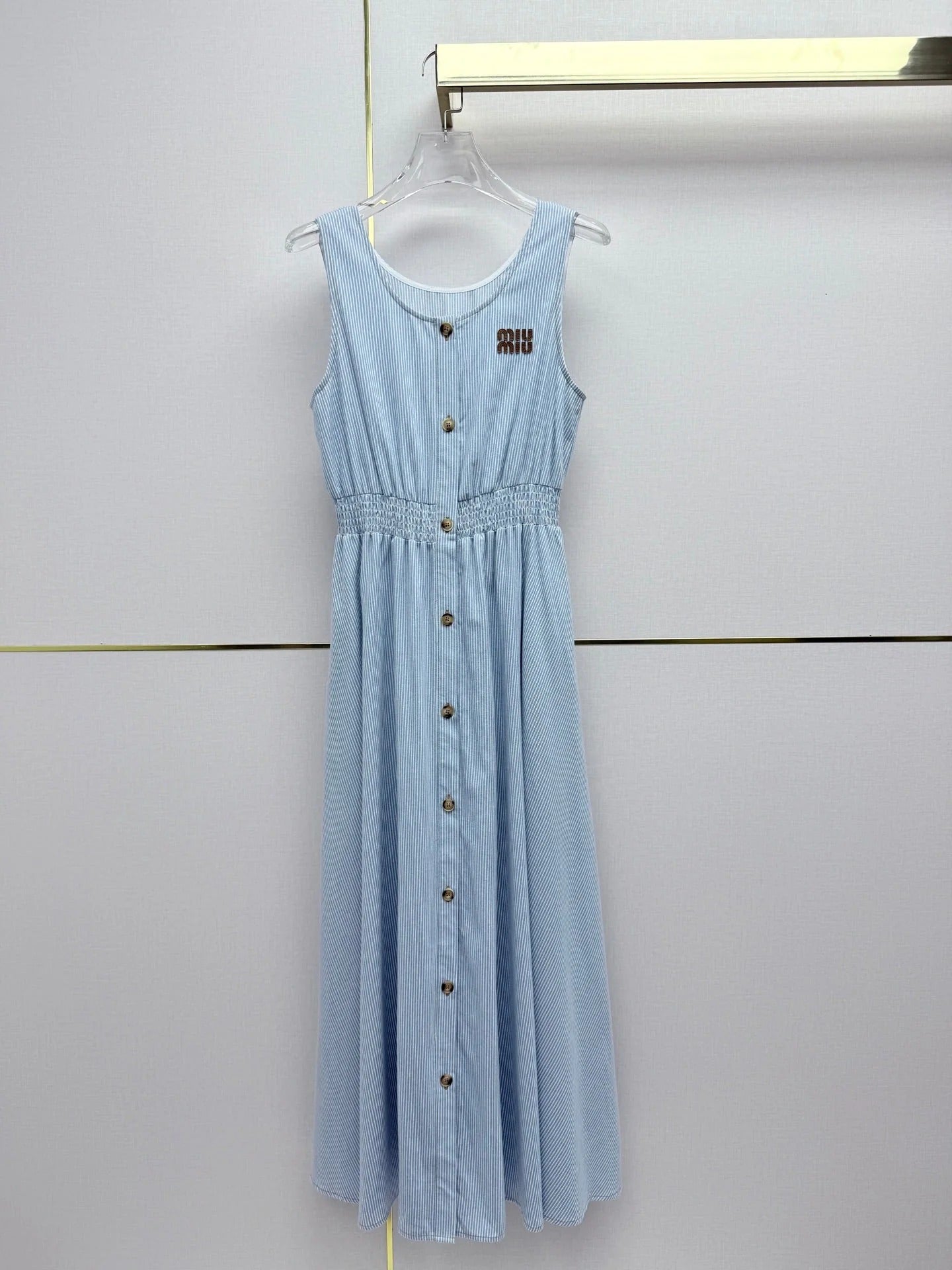 Miu 2026 Sleeveless Dress Cotton 396773