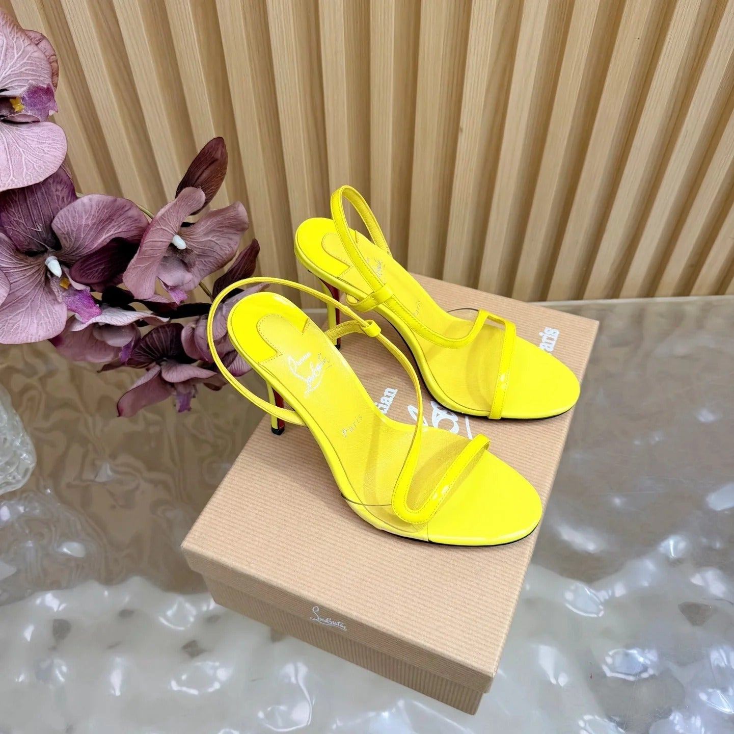 CL 2026 Rosa Z Slingback Sandals 100mm Patent Leather 776004