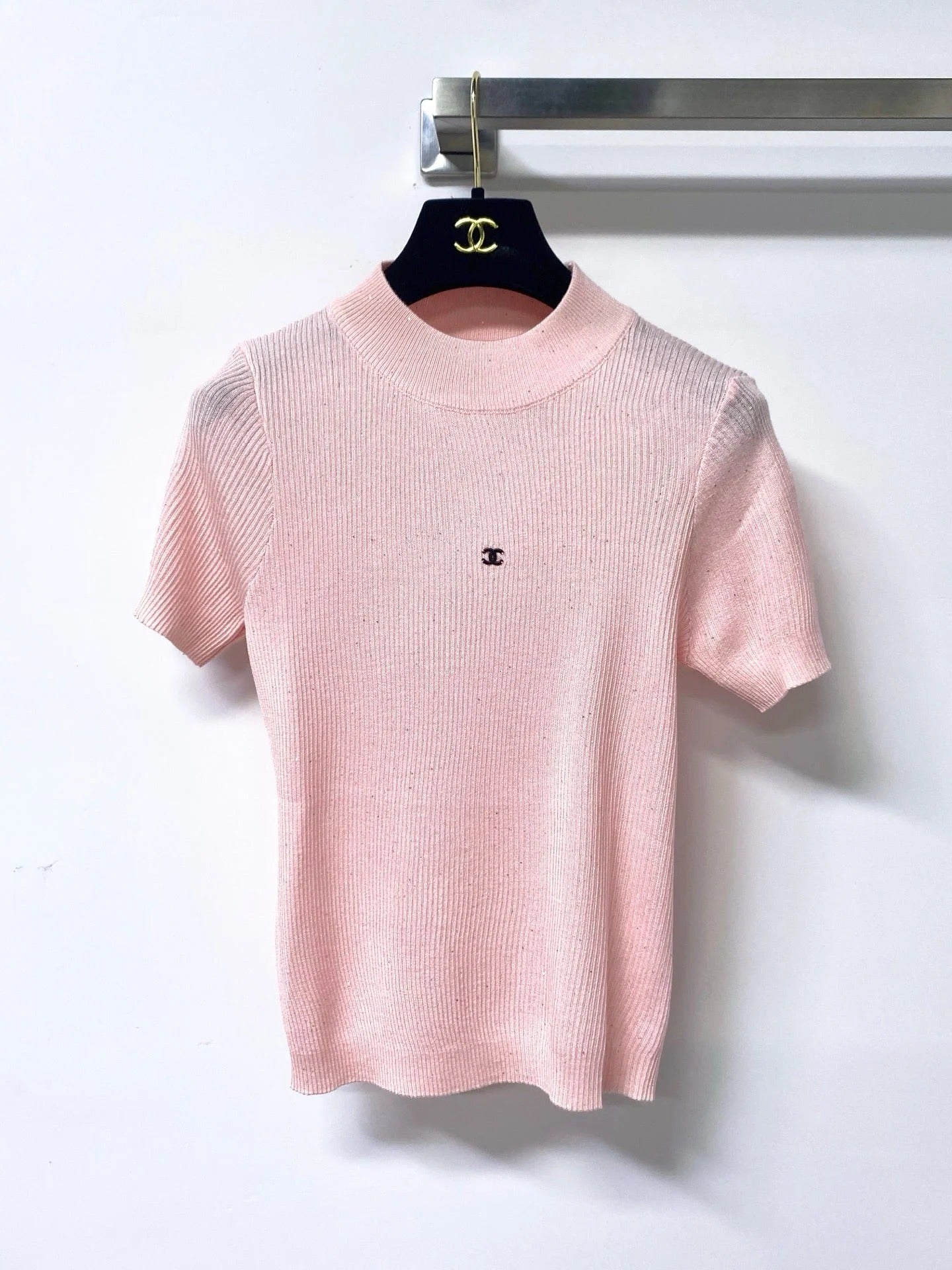CC 2026 Short-Sleeved Shirt Glitter Detail Tencel 439810