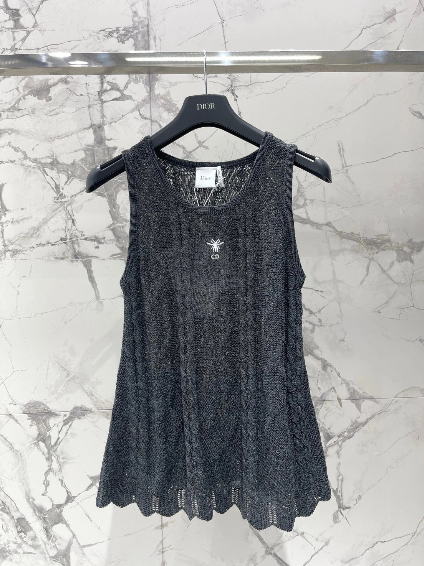 CD 2026 Knitted Sleeveless Vest Cotton 482685