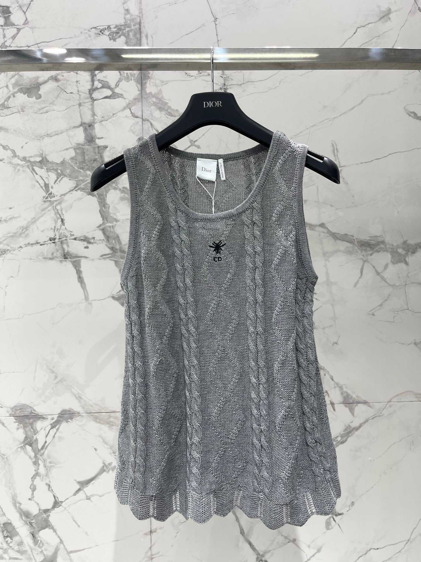 CD 2026 Knitted Sleeveless Vest Cotton 482685
