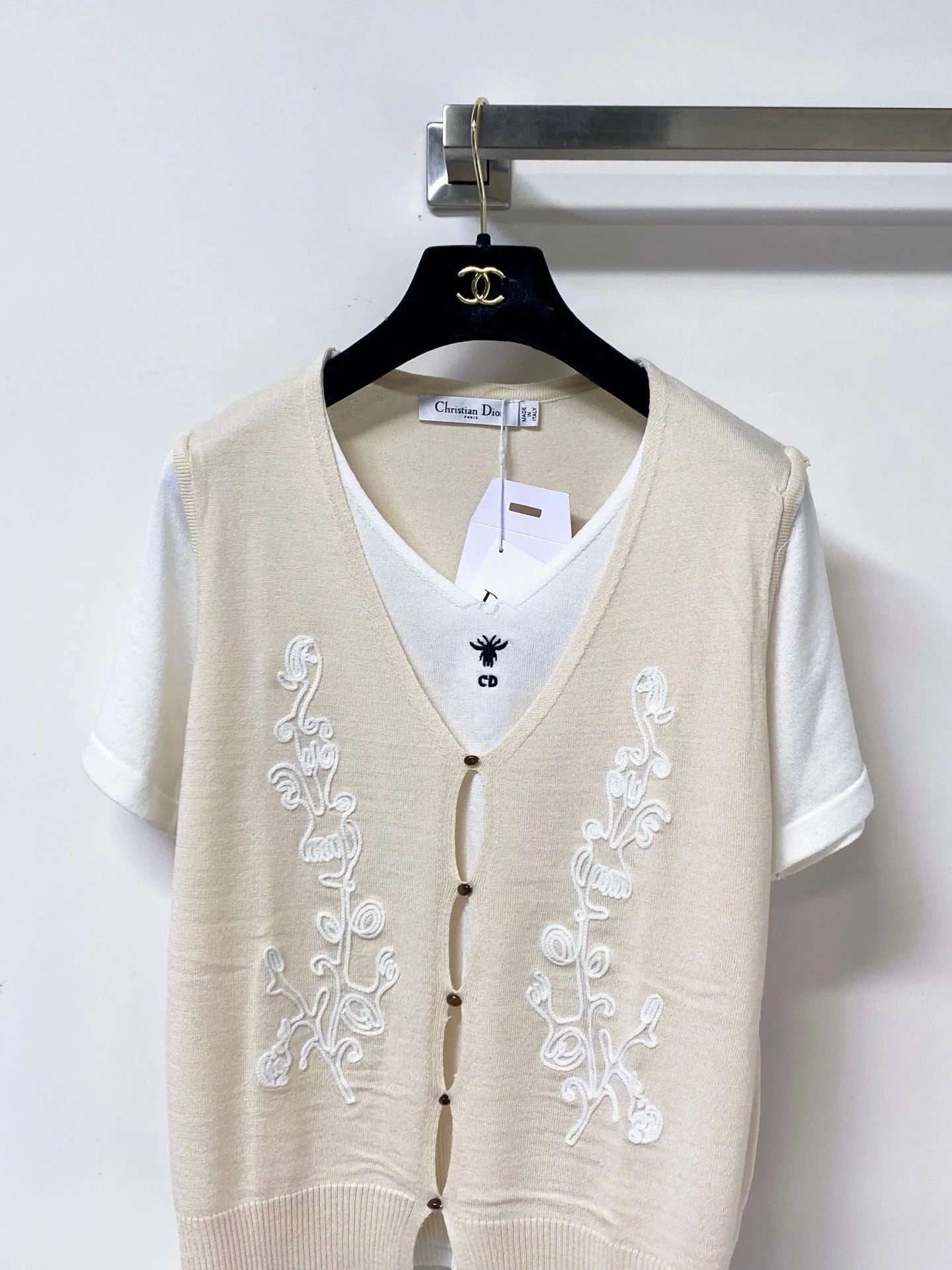 CD 2026 Layered-look Knit Top Polyamide 442953